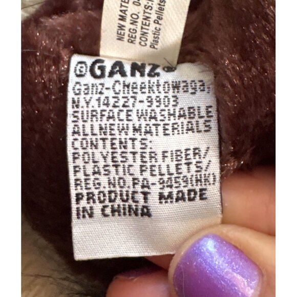 Ganz Lil Kinz Clydesdale Plush Brown & White Pony Black Mane & Tail 7.5" Tall - Picture 11 of 12